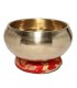 Gold Coloured Seven Metal Singing Bowl