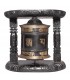 Ebony Black Two Column Wall Prayer Wheel