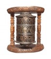 Wall Prayer Wheel with Mystic Symbols