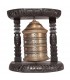 Gold and Black Wall Prayer Wheel