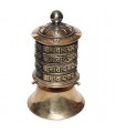 Bronze Top Spin Wall Prayer Wheel