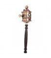 Black Handle, Copper Colored Prayer Wheel