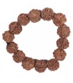 Stretchable Five Mukhi (Faced) Rudraksha Bracelet