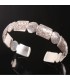 Design Joined Silver Shield Bracelet