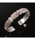 Design Joined Silver Shield Bracelet