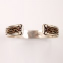 Three Metal Cuff Bracelet