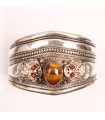 Tiger Eye Stone Cuff Bracelet