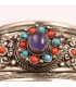 Alluring Purple Stone Cuff Bracelet