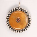 Honey Amber Stone Amulet