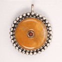 Honey Amber Stone Amulet