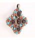 Stone And Beads Crafted Pendent