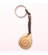 Bone Key Chain With Spiral Design