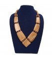 Beige Statement Bone Necklace