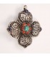 Embossed Floral Pendent