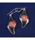 Petal Shaped Tibetan Ear Rings