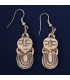 Daruma Japanese Doll Ear Rings