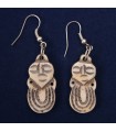 Daruma Japanese Doll Ear Rings