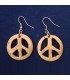 Peace Symbol Ear Rings