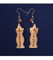Tibetan Mantra Crafted Ear Rings