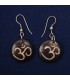 Om Carved Ear Rings