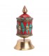 Buddhist Prayer Wheel Crafted In Stone