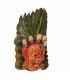 Long Haired Bhairav Wooden Mask