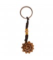 Bone Scalloped Key Ring