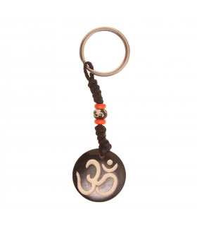 Om Black Key Ring