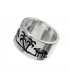 Tree and Camel etched Sliver Ring