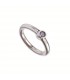 Plain Stone Studded Silver Ring