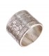 Broad Floral Etched Ring