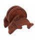 Wooden Fish Tea Coaster