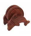 Wooden Fish Tea Coaster