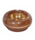 Round Wooden Ashtray