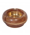 Round Wooden Ashtray