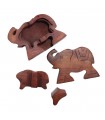 Wooden Elephant Puzzle Box
