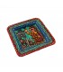 Square Plate Depicting Mithila Art